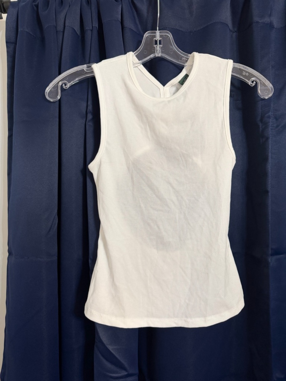 wild fable White Ribbed Crewneck Tank XS